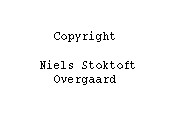 Copyright Niels Stoktoft Overgaard